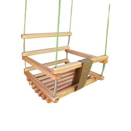 Balanço gangorra infantil madeira 40x35 suporta 80kg - 1