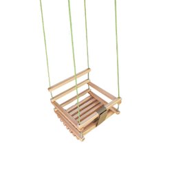Balanço gangorra infantil madeira 40x35 suporta 80kg - 2