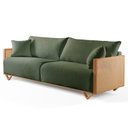 Ver imagem 4 de Sofá Fixo 3 Lugares Luxo 190cm Arthur Verde