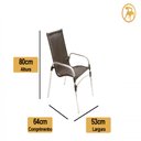 Ver imagem 5 de Jogo 4 Cadeiras e Mesa Emily e 2 Espreguiçadeiras Regulável Trama Original