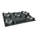 Ver imagem 1 de Cooktop Chamalar Bivolt Premium 5 Bocas Ultra Chama Vidro Temperado Preto