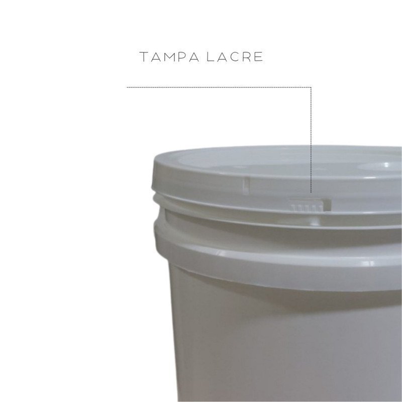 Balde de água para colorir 20L Alça Plástica 2 pçs e Tampa lacre - 5