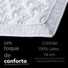 Colchão 100% Látex - IMPORTADO (USA) 14cm de altura - 0,88 x 1,88 - 5