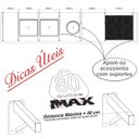 Ver imagem 7 de Mf Multiforma - 2 Suportes Pia Parafusar Bancada Aparador 40 Cm Branco