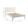 Cama Casal Topázio 1,40 Branco/freijó em Madeira Pinus - Finestra - 3
