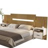 Cabeceira Box Luiza de Mdf Ajustável para Casal e Queen com Mesa de Cabeceira Designer Moderno - 4
