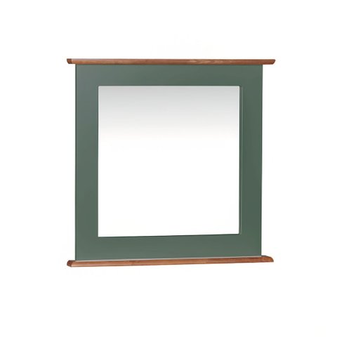 Espelheira para Banheiro Retangular Dália 3060-60 Linz Móveis - Verde Musgo/imbuia Glazer