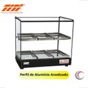 Ver imagem 3 de Estufa Vitrine Quadrada Dupla para Salgados 6 Bandejas Titã