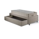 Ver mais imagens de Base Box Cama Solteiro Sapateira Linho Bege e Colchão Airtech Ortobom 88x188