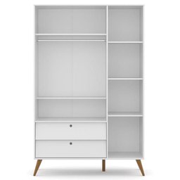 Berço Multifuncional Bkids com Guarda Roupa 3 Portas Gold Branco Freijó Eco Wood – Matic - 13