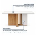 Ver imagem 7 de Conjunto Sala de Jantar 6 Lugares Retangular Tampo Vidro/MDF 170cm Mesa Astrid com Cadeiras Luar Cinza Amêndoa Clean/Off White/Cinza