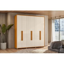 Guarda Roupa Portinari Mdf Cabideiro Extensível-cinamomo/off - 1