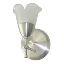 Ver imagem 3 de Arandela De Parede Modelo Em T Com Vidro Flor Tulipa