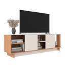 Ver imagem 7 de Rack com Painel para TV até 65 Polegadas 180cmx168cm Los Angeles New York Marrom Freijó/Off White