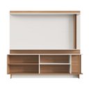 Ver imagem 2 de Rack com Painel para TV até 65 Polegadas 180cmx168cm Los Angeles New York Marrom Freijó/Off White