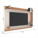 Ver imagem 4 de Rack com Painel para TV até 65 Polegadas 180cmx168cm Los Angeles New York Marrom Freijó/Off White