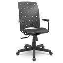 Ver imagem 1 de Cadeira Escritório Ergoplax Presidente Ergonômica Nr17 Cor:preto