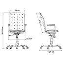 Ver imagem 2 de Cadeira Escritório Ergoplax Presidente Ergonômica Nr17 Cor:preto