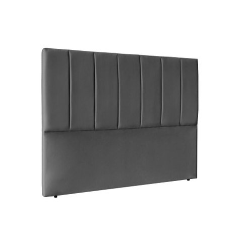 Cabeceira Cama Box Casal 160 cm Isis - Cinza Suede