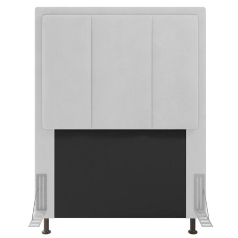 Cabeceira Cama Box Solteiro Veneza 90 Cm Sintético MV Estofados Branco