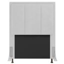 Ver imagem 1 de Cabeceira Cama Box Solteiro Veneza 90 Cm Sintético MV Estofados Branco