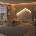 Ver imagem 2 de Cama Montessoriana Lift Solteiro e Moldura com LED New Garden Casatema MadeiraOriginals Marrom/Branco