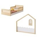 Ver imagem 3 de Cama Montessoriana Lift Solteiro e Moldura com LED New Garden Casatema MadeiraOriginals Marrom/Branco