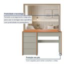 Ver mais imagens de Penteadeira 5 Gavetas Prime 100% MDF com Espelho