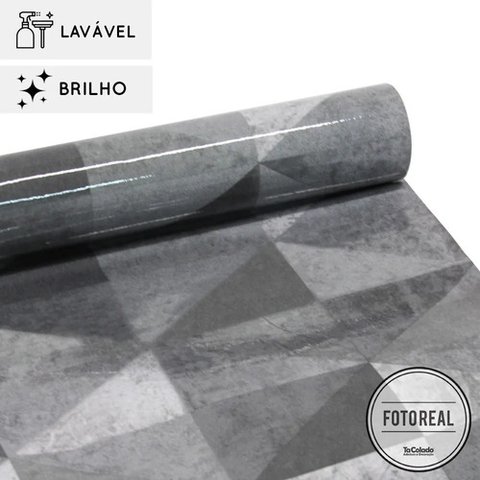 Papel de parede lavavel para banheiro - Industry
