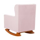 Ver imagem 3 de Kit 2 Poltrona Aurora Balanço Vovo Suede Rosa Bebê - Fm