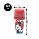 Ver imagem 3 de Kit Lancheira Minnie Disney Shakeira 320ml, Sanduicheira e Porta Frutas Vermelho - Plasútil