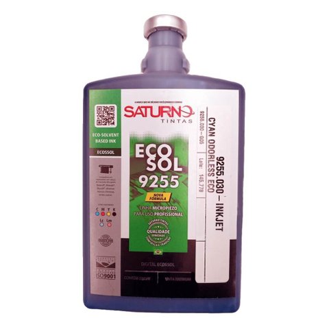 Tinta Digital Inkjet Eco Sol 9255 030 Cyan Saturno 500ml 01 Unidade