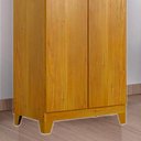 Ver imagem 4 de Armário Multiuso Sapateira de Madeira Valdemóveis Asteca Com 2 Portas 5 Prateleiras e Pés