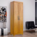 Ver imagem 1 de Armário Multiuso Sapateira de Madeira Valdemóveis Asteca Com 2 Portas 5 Prateleiras e Pés