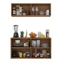 Ver imagem 4 de Kit Armário de Cozinha e Aparador 4 Portas Multimóveis Mp2162 Rustic