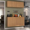 Ver imagem 2 de Kit Armário de Cozinha e Aparador 4 Portas Multimóveis Mp2162 Rustic