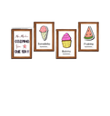 Ver imagem 1 de Quadros Placas Mdf 6mm Cozinha Café Frase 4 Un 29x20