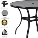 Ver imagem 5 de Mesa com Tampo Ripado Roma Alumínio para Cozinha Edícula e Piscina Trama Original