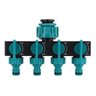 Adaptador de Torneira Divisor de Mangueira 4 Vias Conector - 1