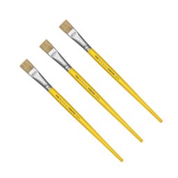 Kit 3 Pincel Chato Longo Cerda Natural 815-20 Nº20 Tigre - 1