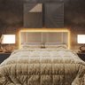 Cabeceira Queen Estofada com Led - Linho Bege - 7