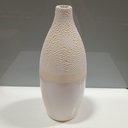 Ver imagem 2 de Vaso Decorativo Enfeite Casa Cerâmica 30x14x14cm Marfim