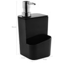 Ver imagem 3 de Conjunto Escorredor de Louça Pratos Talheres e Dispenser de Detergente 650ml Preto