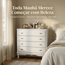 Ver imagem 5 de Cômoda 4 Gavetas Pés Luiz Xv Clássica Quarto Ecomem Toda Branca