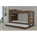 Ver imagem 2 de Treliche Hortênsia Solteiro Mdf com Cama Auxiliar:amêndoa