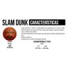 Bola de Basquete Spalding Slam Dunk Tam. 7 Profissional Airbility - Ref 84-328z Laranja - 2