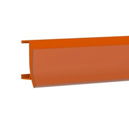 Porta Etiqueta Bandeja Gondola Fit 90 Cm Laranja Kit com 15 - 3