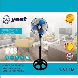 Ventilador Coluna 220v de Chao Potente Profissional 3 Velocidades 45w Coluna Pedestal Giratorio 3 Ve - 8