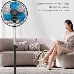 Ventilador Coluna 220v de Chao Potente Profissional 3 Velocidades 45w Coluna Pedestal Giratorio 3 Ve - 3