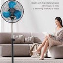 Ver imagem 3 de Ventilador Coluna 220v de Chao Potente Profissional 3 Velocidades 45w Coluna Pedestal Giratorio 3 Ve
